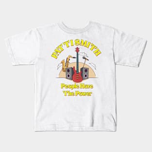 Patti Smith People Have The Power T shirt Kids T-Shirt